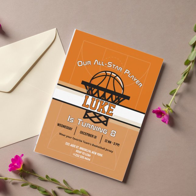 Slam Dunk Birthday Bash Invitation (Creator Uploaded)
