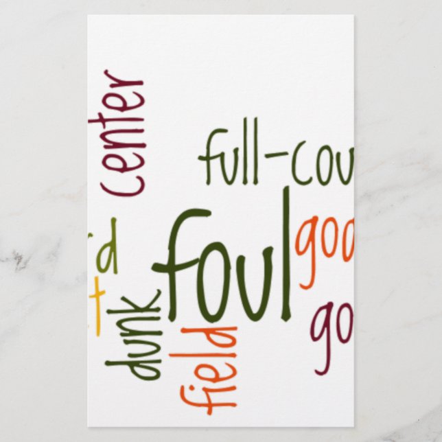 Slam Dunk Dreams: Basketball – Game of Champions Stationery (Front)