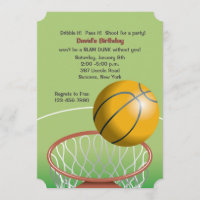Slam Dunk Invitation