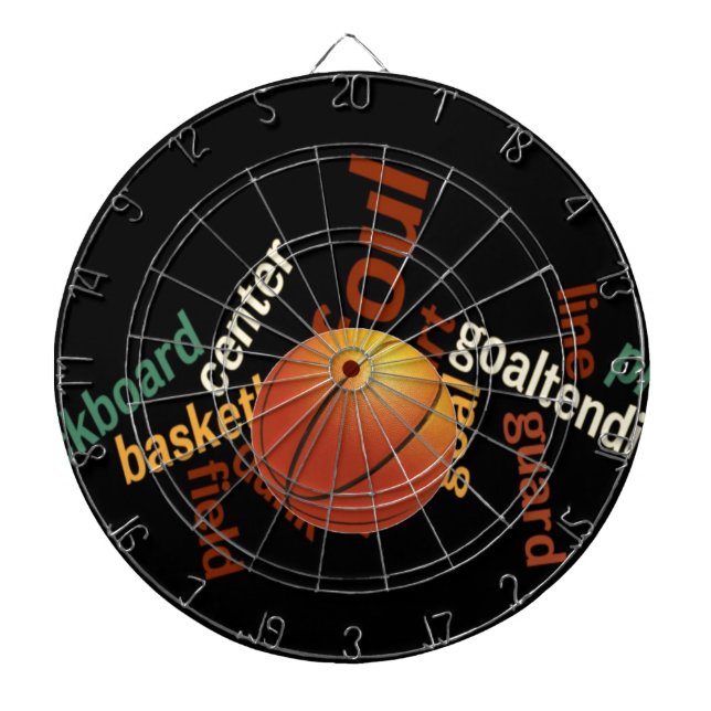 Slam Dunk of Vocabulary: Basketball Game of Champs Dartboard (Front)