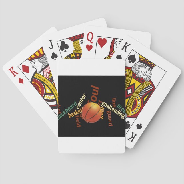 Slam Dunk of Vocabulary: Basketball Game of Champs Playing Cards (Back)