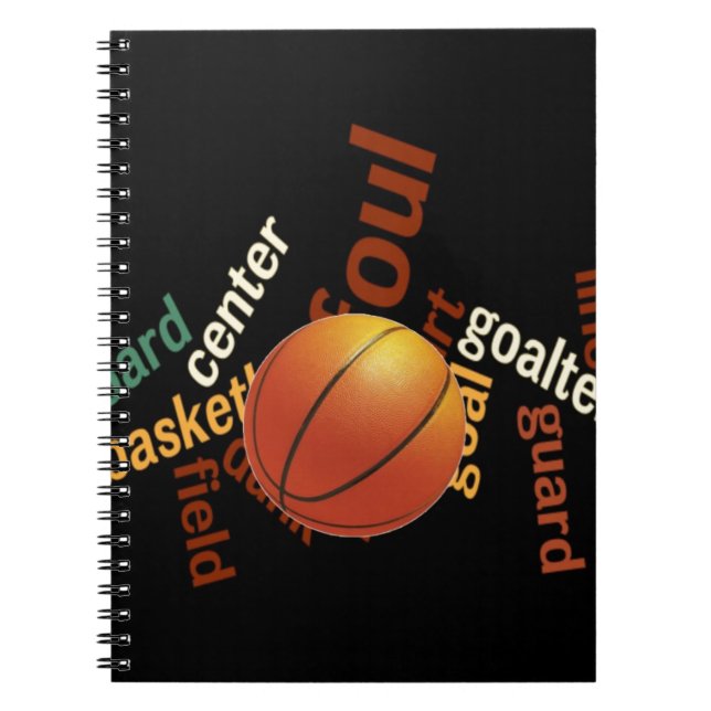 Slam Dunk of Vocabulary: Basketball Game of Champs Spiral Notebook (Front)