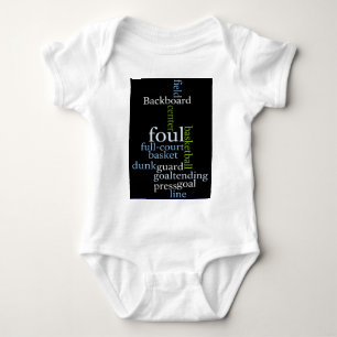Slam Dunk of Words: Basketball Game of Champions Baby Bodysuit