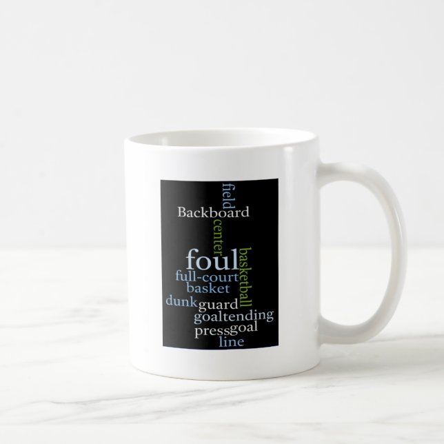 Slam Dunk of Words: Basketball Game of Champions Coffee Mug (Right)