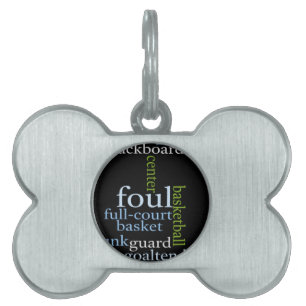 Slam Dunk of Words: Basketball Game of Champions Pet Tag
