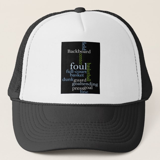 Slam Dunk of Words: Basketball Game of Champions Trucker Hat (Front)