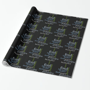 Slam Dunk of Words: Basketball Game of Champions Wrapping Paper