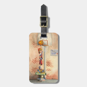 Slam Dunk on Basketball Hoop by Jay Throckmorton Luggage Tag