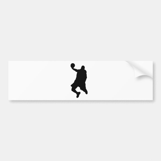 Slam Dunk Player Silhouette Bumper Sticker (Front)