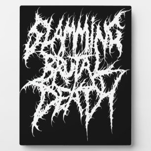Slamming Brutal Death Metal Plaque