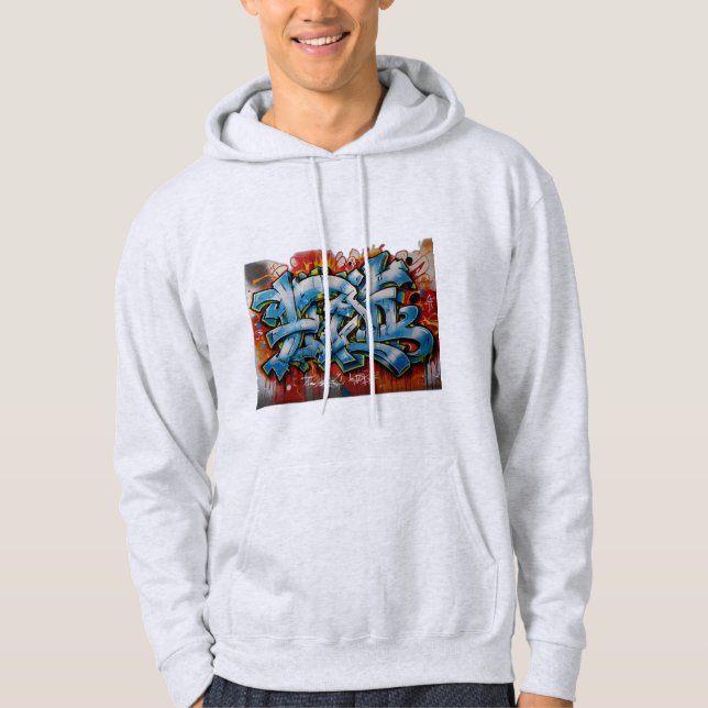 slang and cool graffiti hoodie (Front)