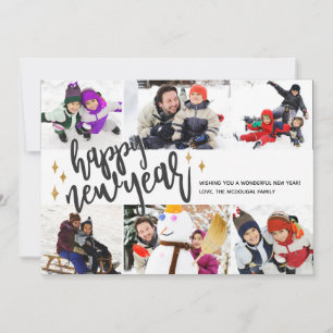 Slanted New Year   New Year Photo Card