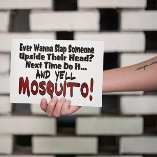 Slap Me & the Mosquito Postcard