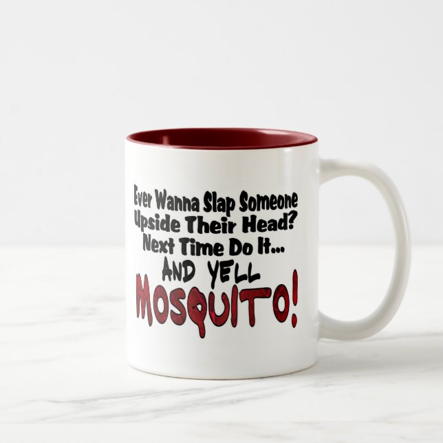 Slap Me & the Mosquito Two-Tone Coffee Mug (Right)