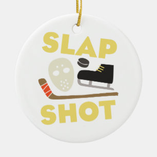 Slap Shot Ceramic Tree Decoration