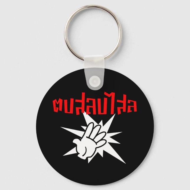 Slap You Silly ☆ Dop Salop Salai in Thai Script ☆ Key Ring (Front)