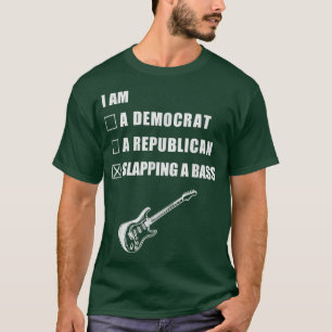 Slapping A BassMusic Bass Guitar Player Guitarist T-Shirt