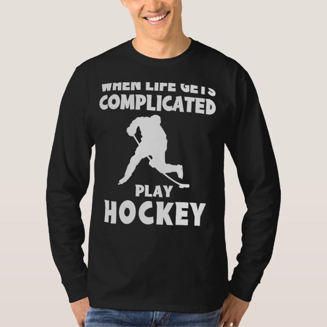 Slapshot Stress Away: When Life Gets Complicated,  T-Shirt (Front)