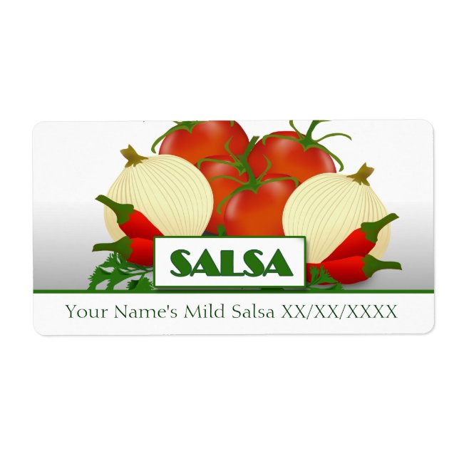 Slasa Preserves Canning Label (Front)