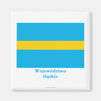 Śląskie - Silesia flag with name Magnet