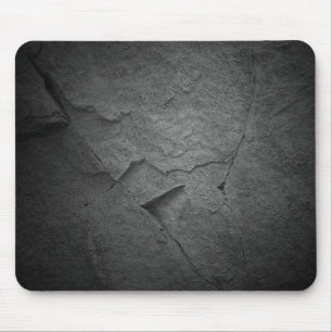 slate black rock texture mouse pad