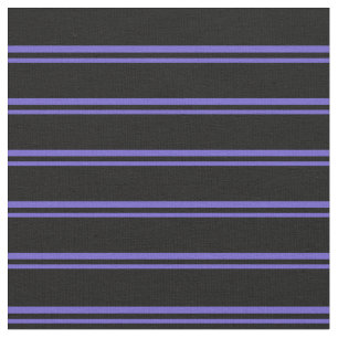 Slate Blue & Black Lined/Striped Pattern Fabric