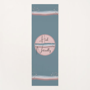 Slate Blue "Heal Naturally" Twilight Yoga Mat