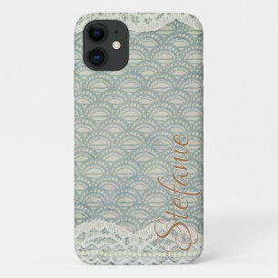 Slate Blue Lace Case-Mate iPhone Case