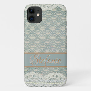 Slate Blue Lace II Case-Mate iPhone Case