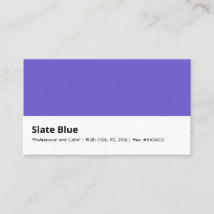 Slate Blue "Professional and Calm" Business Card