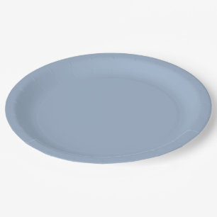 Slate Blue Solid Colour Paper Plate
