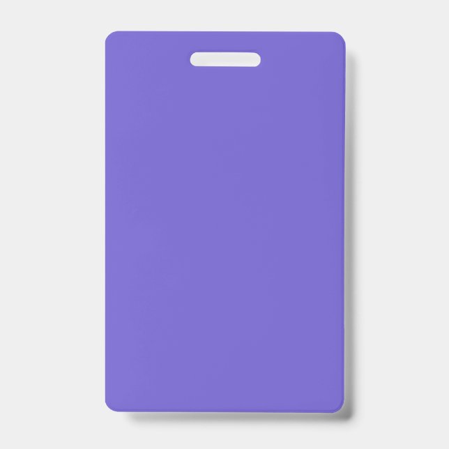 Slate Blue Vertical Event Badge – Customisable ID Badge (Front)