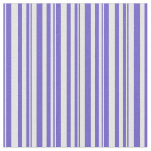 Slate Blue & White Coloured Lined Pattern Fabric