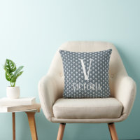 Slate Blue & White Rustic Hearts Farmhouse Colours