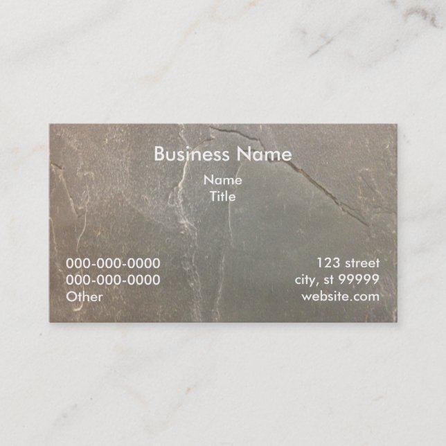 Slate Business Card (Front)