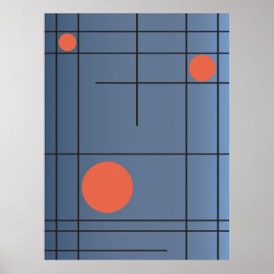 Slate Drift No. 1 — Modern Geometric Wall Art Post