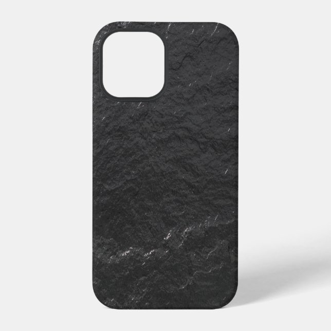 Slate glittering Background black Shale texture iPhone Case (Back)