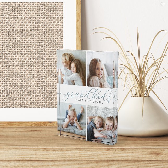 Slate | Grandkids Make Life Grand Collage Photo Block (Creator Uploaded)