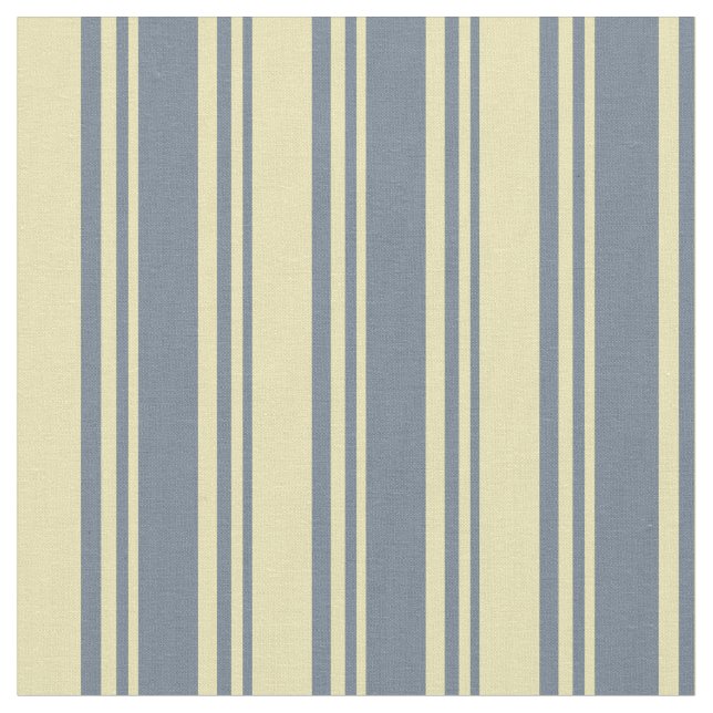 Slate Grey and Tan Striped/Lined Pattern Fabric (Close Up)