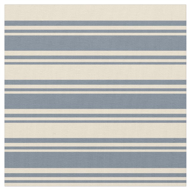 Slate Grey & Beige Coloured Pattern Fabric (Close Up)