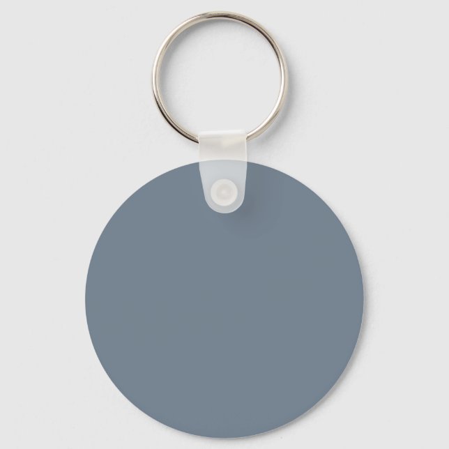 Slate Grey Button Keychain (Front)