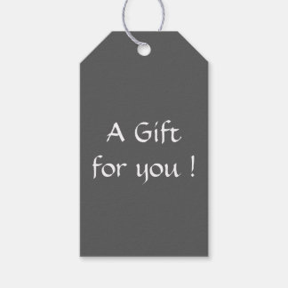 Slate Grey Gift Tags