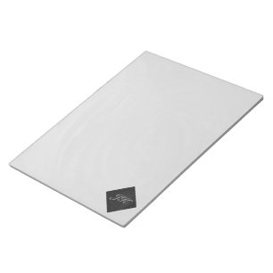 Slate Grey Monogram Notepad