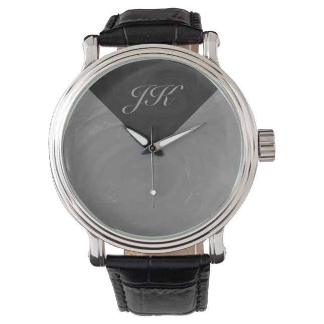 Slate Grey Monogram Watch (Front)