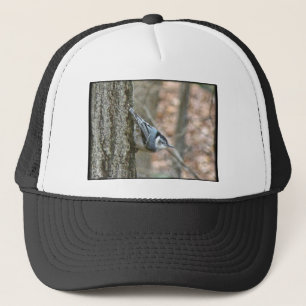 Slate Grey Nuthatch Songbird Coordinated Items Trucker Hat