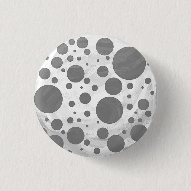 Slate Grey Polka Dot Pattern 3 Cm Round Badge (Front)