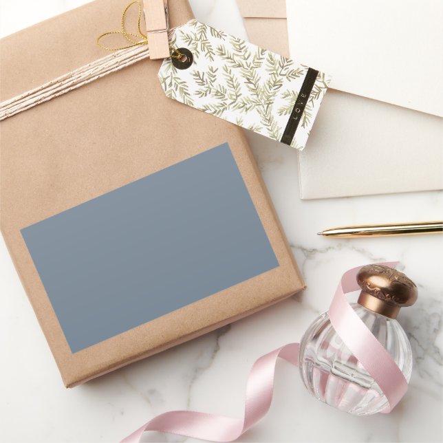 Slate Grey Rectangular Sticker (Gifting)
