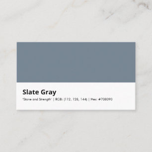 Slate Grey   "Stone and Strength" Business Card