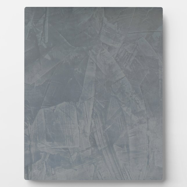 Slate Grey Venetian Plaster Plaque (Front)