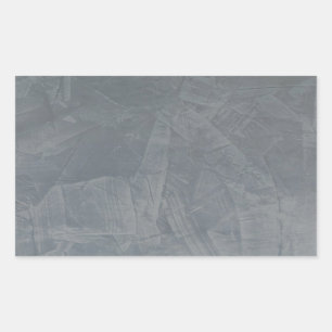 Slate Grey Venetian Plaster Rectangular Sticker